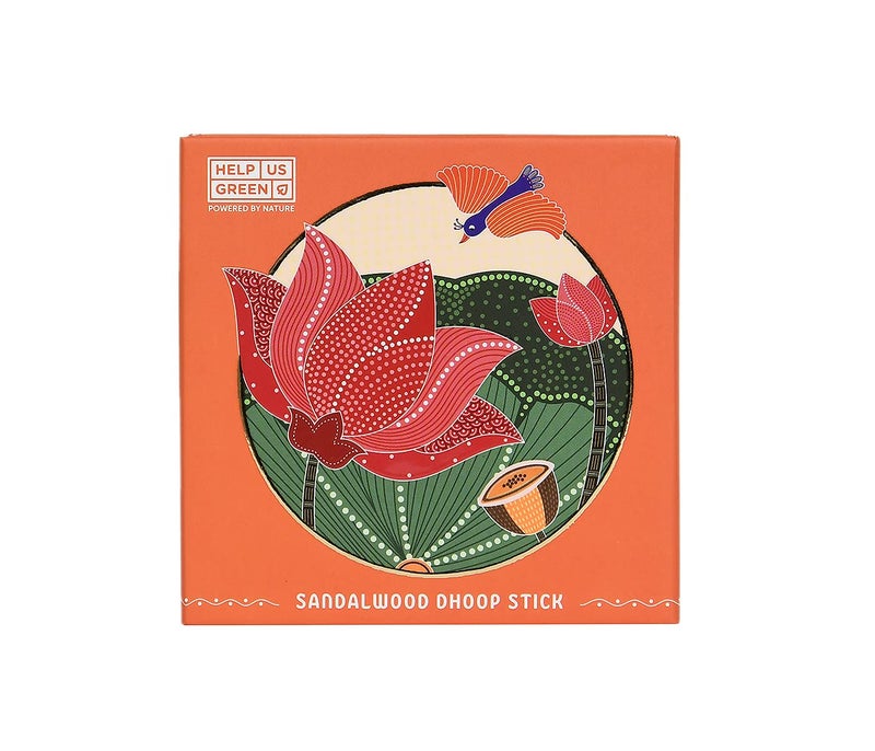 HELP US GREEN HELP US GREEN Fragrance Lavender and Sandalwood Flavour Dhoop Sticks for Pooja 50 pcs Pack of 2 Dhup Batti with Holder Agarbatti Incense Stick Sandal Cones Cup Sambrani 25 SticksPack - Image 3