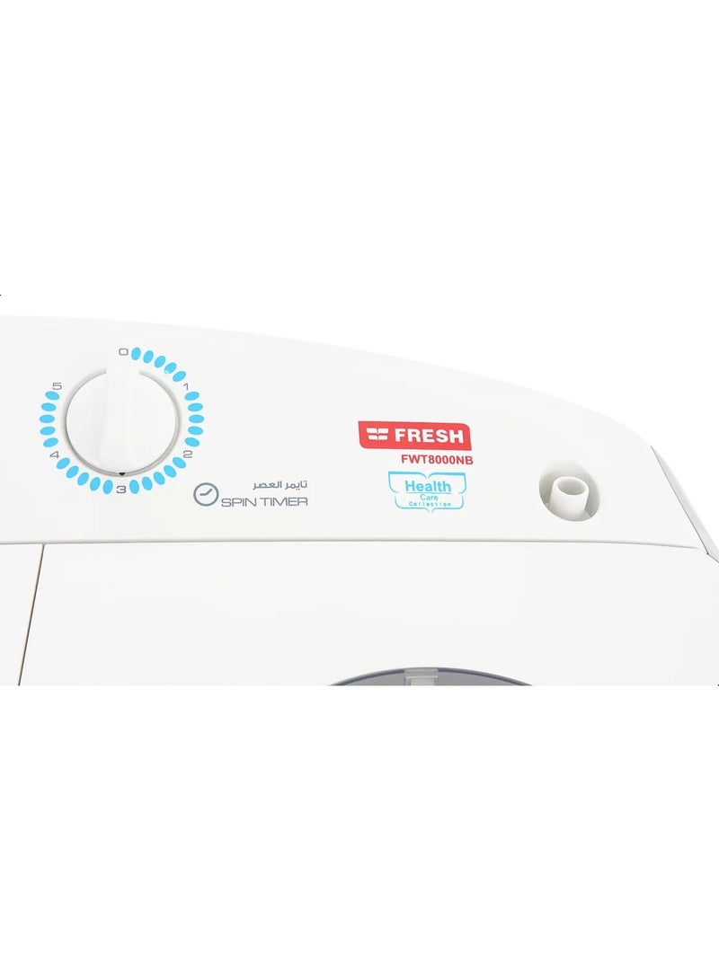 fresh Top Load washing machine FWT 8000 NB 8K Grey - Image 4