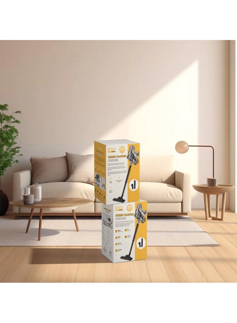 Denx DUNX 400W Corded Vacuum Cleaner with 14KPA Suction, 5m Cable, 800ml Dust Cup - Image 2
