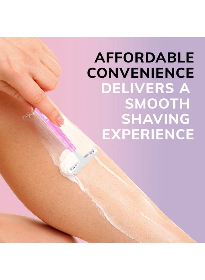 Bic Silky Touch Women'S Disposable Razors With 2 Blades Pretty Pastel Razor Handles 40 Count Value Pack Of Shaving Razors - Image 5