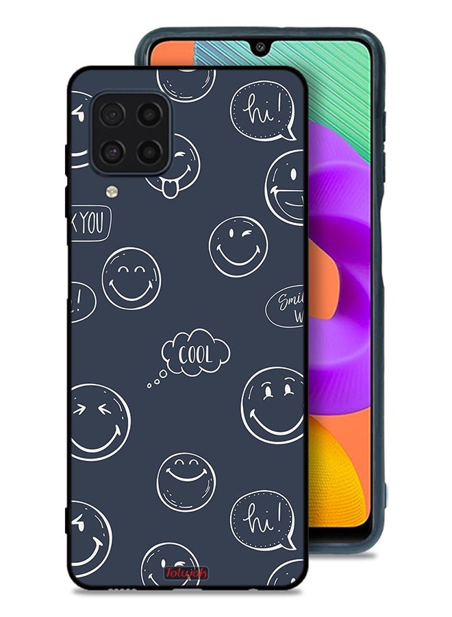 Tolwak Samsung Galaxy F22 Protective Case Cover Cool Faces Tags - Image 1