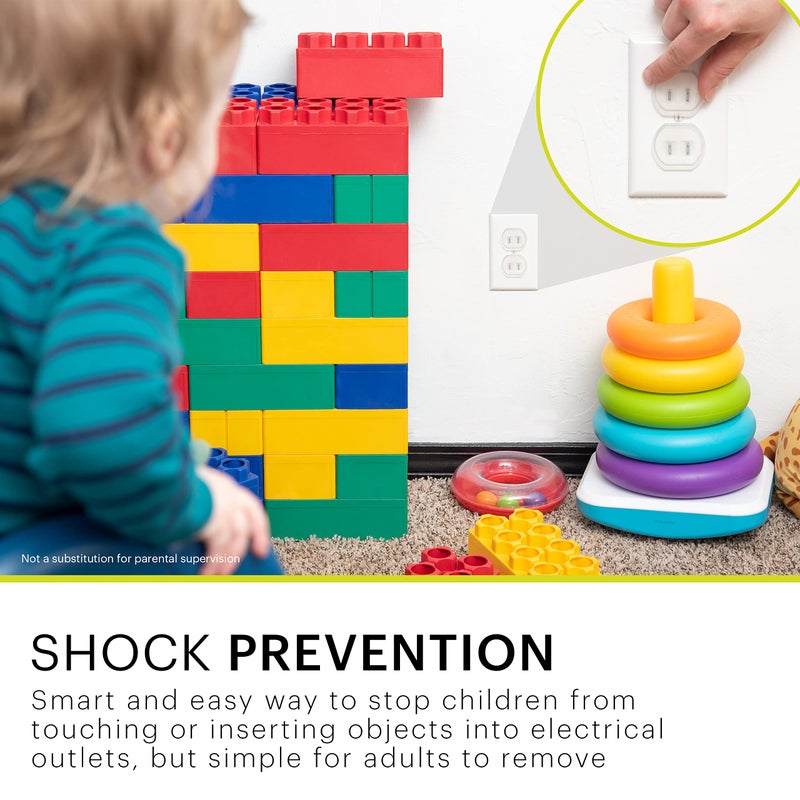 Power Gear Outlet Covers Baby Proofing Child Proof Plug Covers for Electrical Outlets Easy Install Outlet Plug Covers UL Listed Shock Prevention Clear 54614 120 Count - Image 4