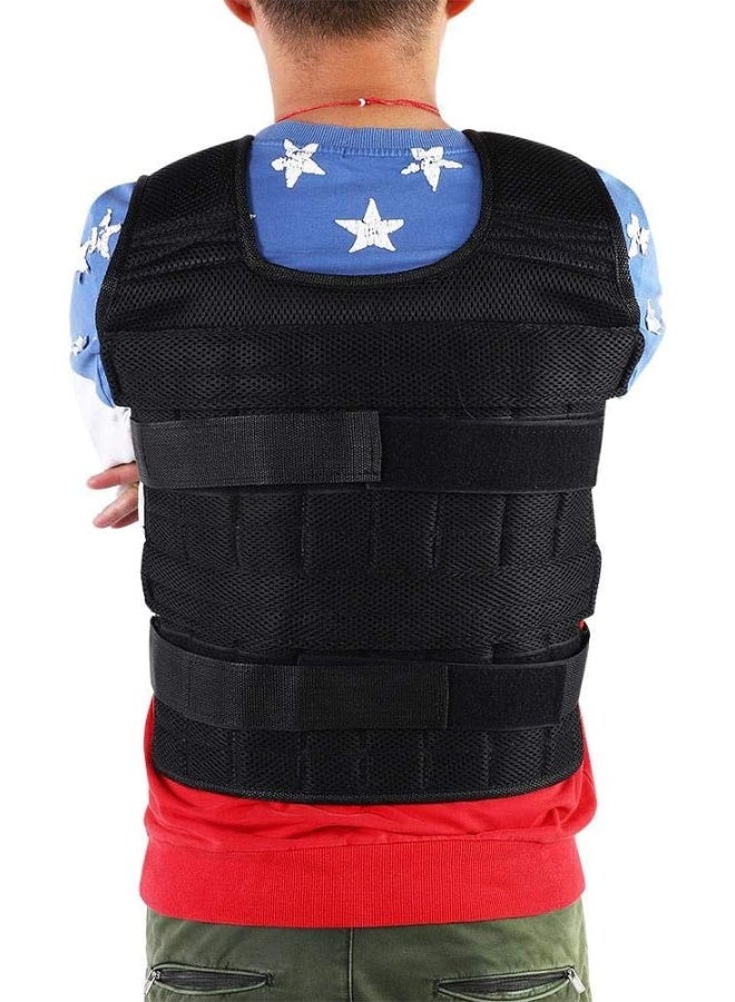 Maxmartt Pocket Weighted Vest for Men and Women 50KG Oxford Cloth Adjustable Workout Weight Vest Strength Training Vest Training Weighted Jacket (Without Plates Weights) - Image 2