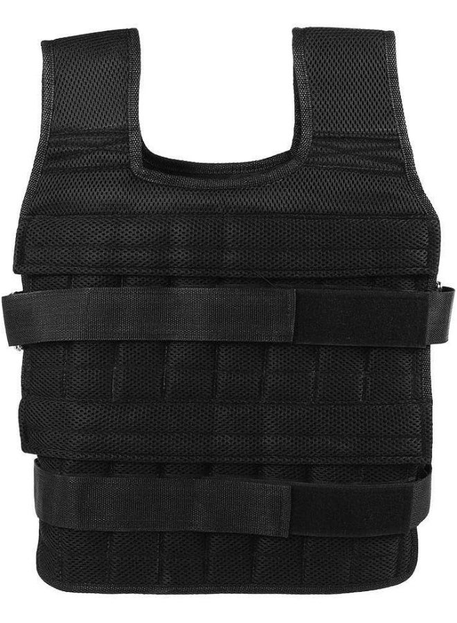 Maxmartt Pocket Weighted Vest for Men and Women 50KG Oxford Cloth Adjustable Workout Weight Vest Strength Training Vest Training Weighted Jacket (Without Plates Weights) - Image 5