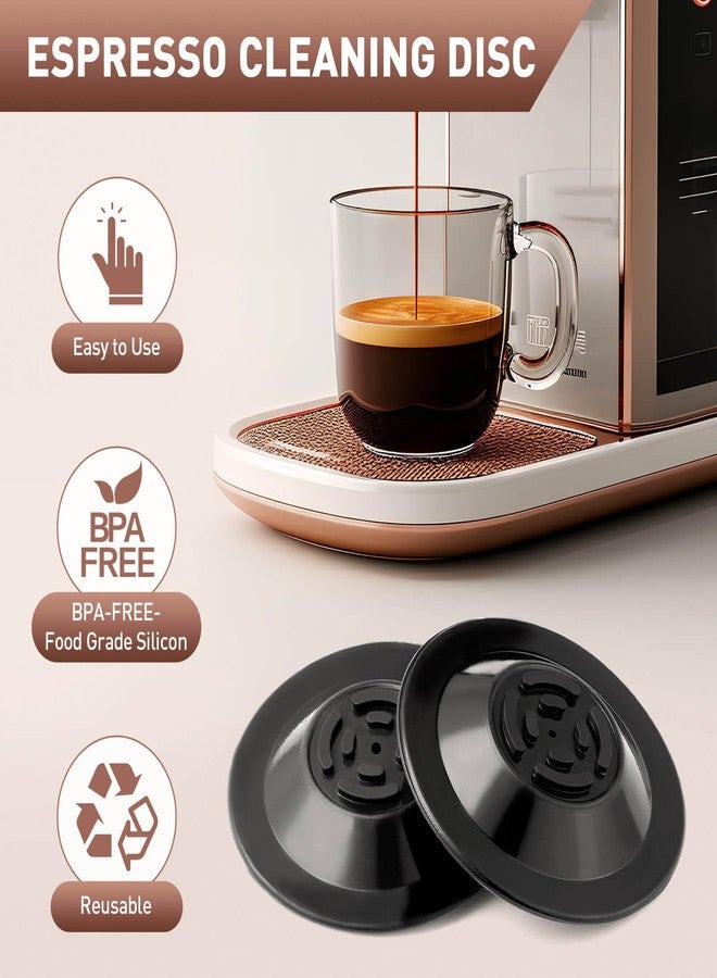 Vomika 2PCS Espresso Cleaning Disc, 54mm Breville Backflush Disc, Durable Silicone Disc Breville Accessories Suitable for BES810BSS, BES840XL, BES878BSS, BES880, BES870XL - Image 3