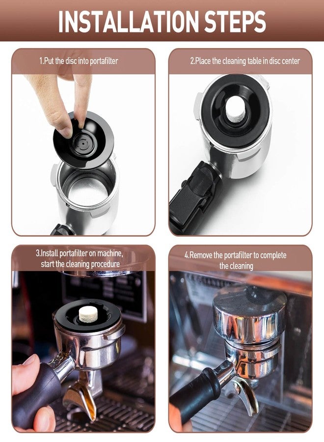 Vomika 2PCS Espresso Cleaning Disc, 54mm Breville Backflush Disc, Durable Silicone Disc Breville Accessories Suitable for BES810BSS, BES840XL, BES878BSS, BES880, BES870XL - Image 5