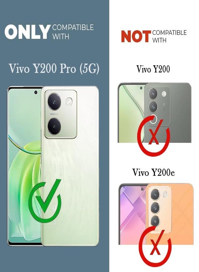 جكوبي غطاء خلفي من السيليكون من Jkobi لهاتف Vivo Y200 Pro 5G (تصميم ذو ملمس مميز | حماية الكاميرا | نحيف وخفيف الوزن | ملمس ناعم | أسود) - Image 4