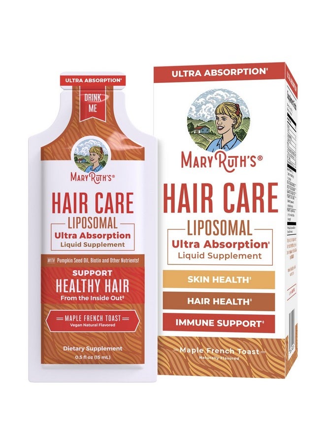 MaryRuth Organics - Hair Growth Vitamins, Sugar & Gluten Free, Liquid Hair Vitamins With Vitamin D3, Vitamin E Biotin Hyaluronic Acid, Selenium For Hair & Skin Care Vegan, Non-Gmo, 14-0.5 Fl Oz Pouches - Image 1