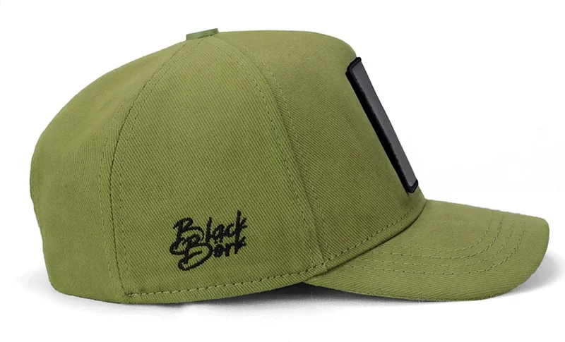 بلاك بورك V1 Baseball Kids Lion - Unisex Light Green Children's Hat (Cap) with 7 Code Logo