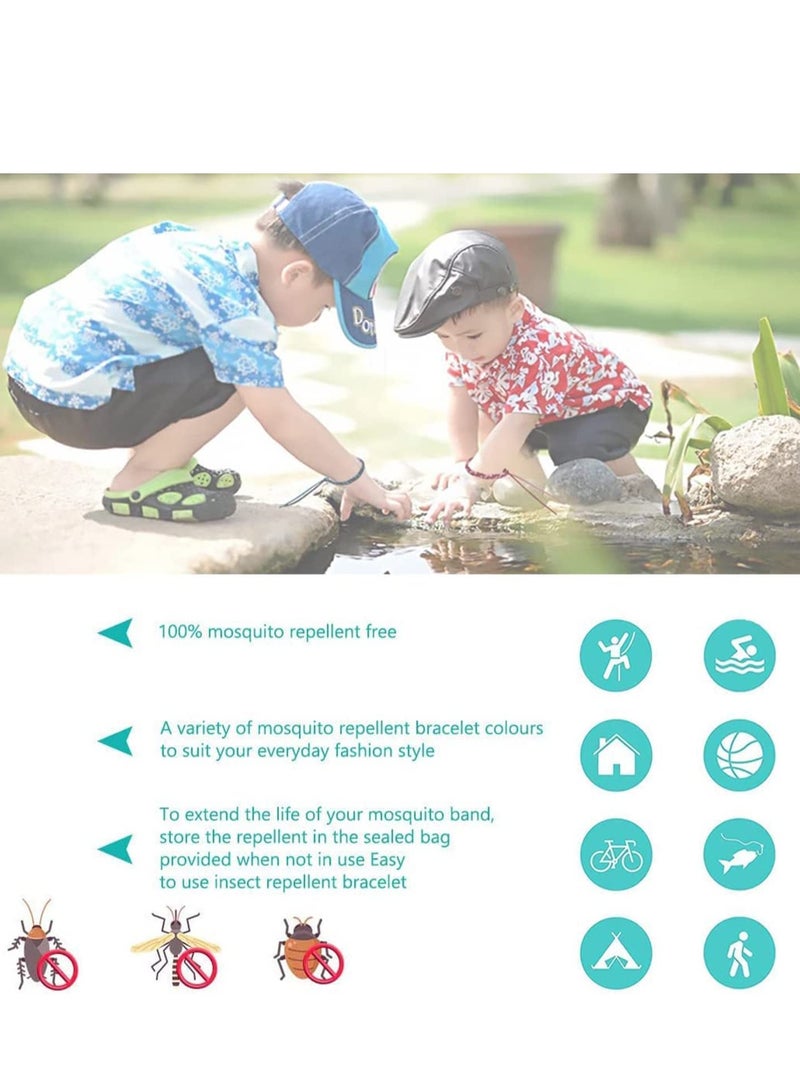 SOLARAE Mosquito Repellent Bracelet 12 Pack, Natural Anti Bug Wristbands 100%Ingredient for Adults & Kids, Outdoors up to 300 Hours of Protection for Sports and Outdoor Activities - Image 3