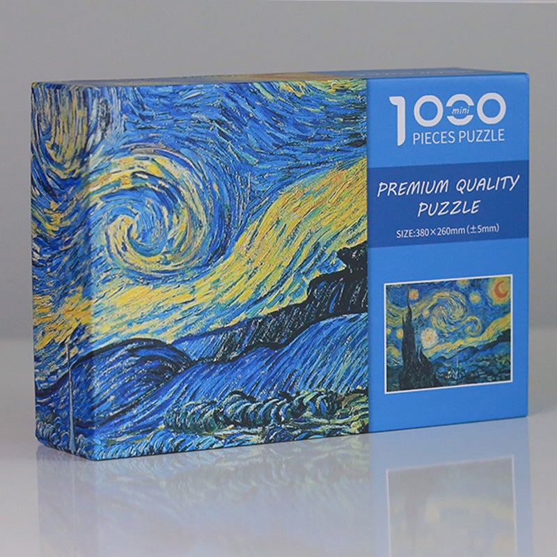 Mini White Card 1000 Pieces Jigsaw Puzzle Adult Educational Toy Source Manufacturers - Image 3