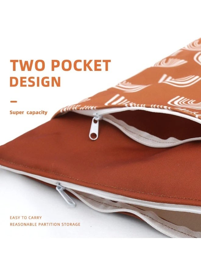 Smarbore 2 Pack Wet Dry Bags for Baby Cloth Diapers & Breast Pump Parts - Image 3