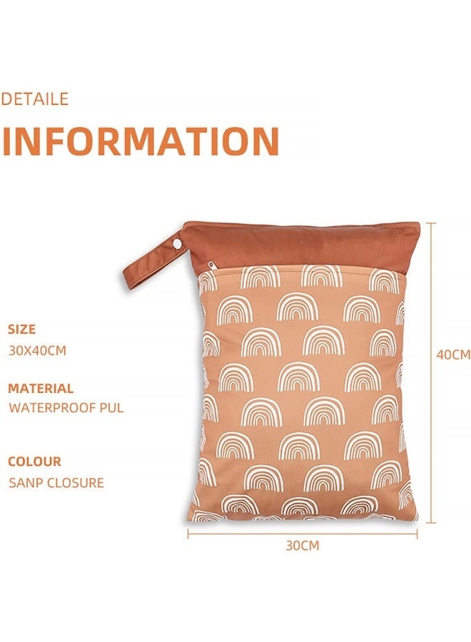 Smarbore 2 Pack Wet Dry Bags for Baby Cloth Diapers & Breast Pump Parts - Image 5