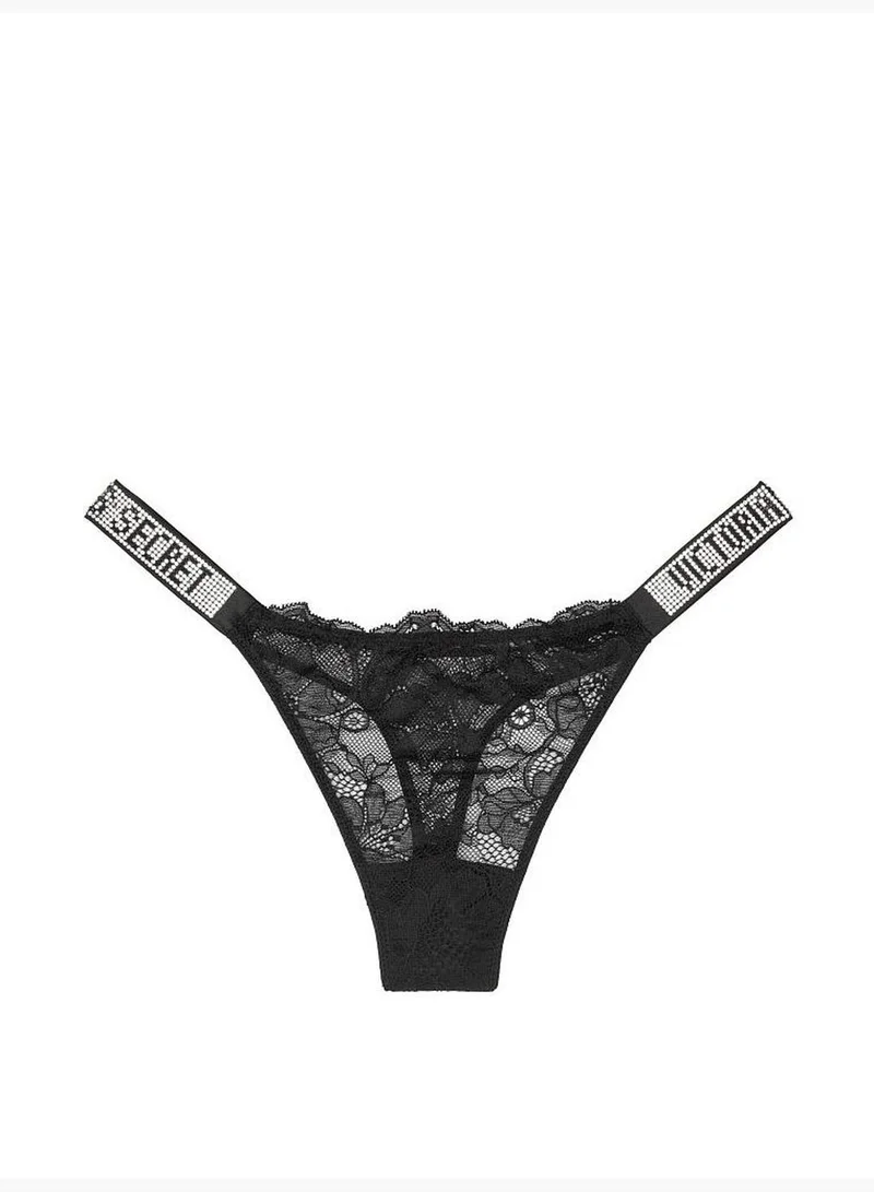Victoria's Secret Shine Strap Lace Thong Panty