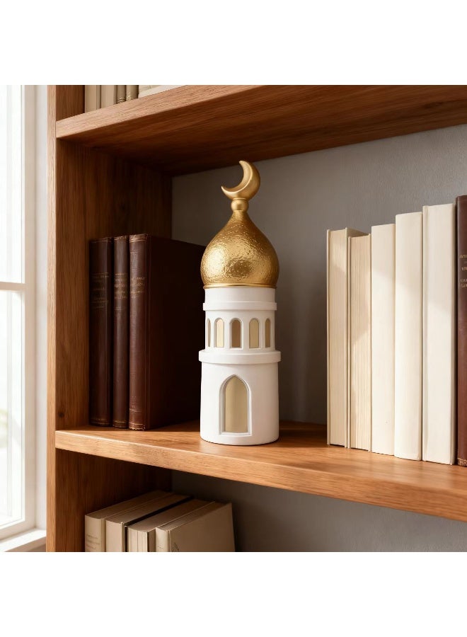 Islamic Minaret Dome Statue, 11.8-Inch Resin Home Decor Ornament - Image 4