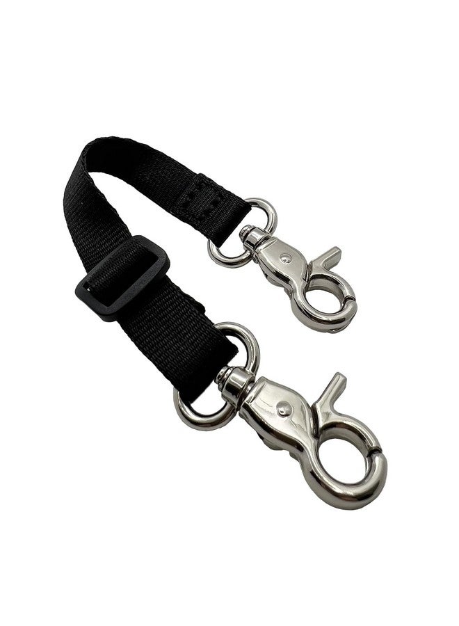 Adjustable Backup Safety Clip for Small Dog Collar,Prong Collar Clip for Mini Dogs,Double Ended Gentle Slip Collar Clip for Dog Harness Leash - Image 5