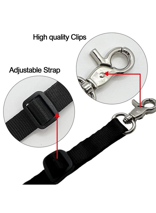 Adjustable Backup Safety Clip for Small Dog Collar,Prong Collar Clip for Mini Dogs,Double Ended Gentle Slip Collar Clip for Dog Harness Leash - Image 3