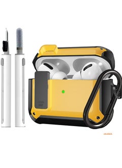 Upgraded [Secure Lock] Armor AirPods Pro Case – Durable Shockproof Protective Cover for Apple AirPods Pro, Sleek Wireless Earbuds Case with Keychain Clip, Stylish and Secure for Men & Women