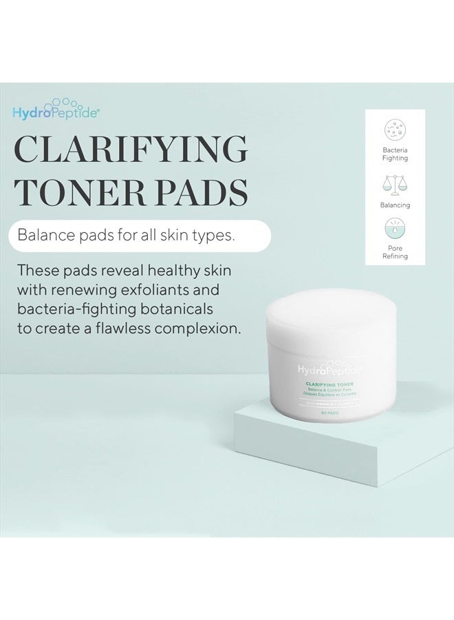 HydroPeptide Clarifying Toner Balance Peptide Control Pads, 4 Ounce - Image 3