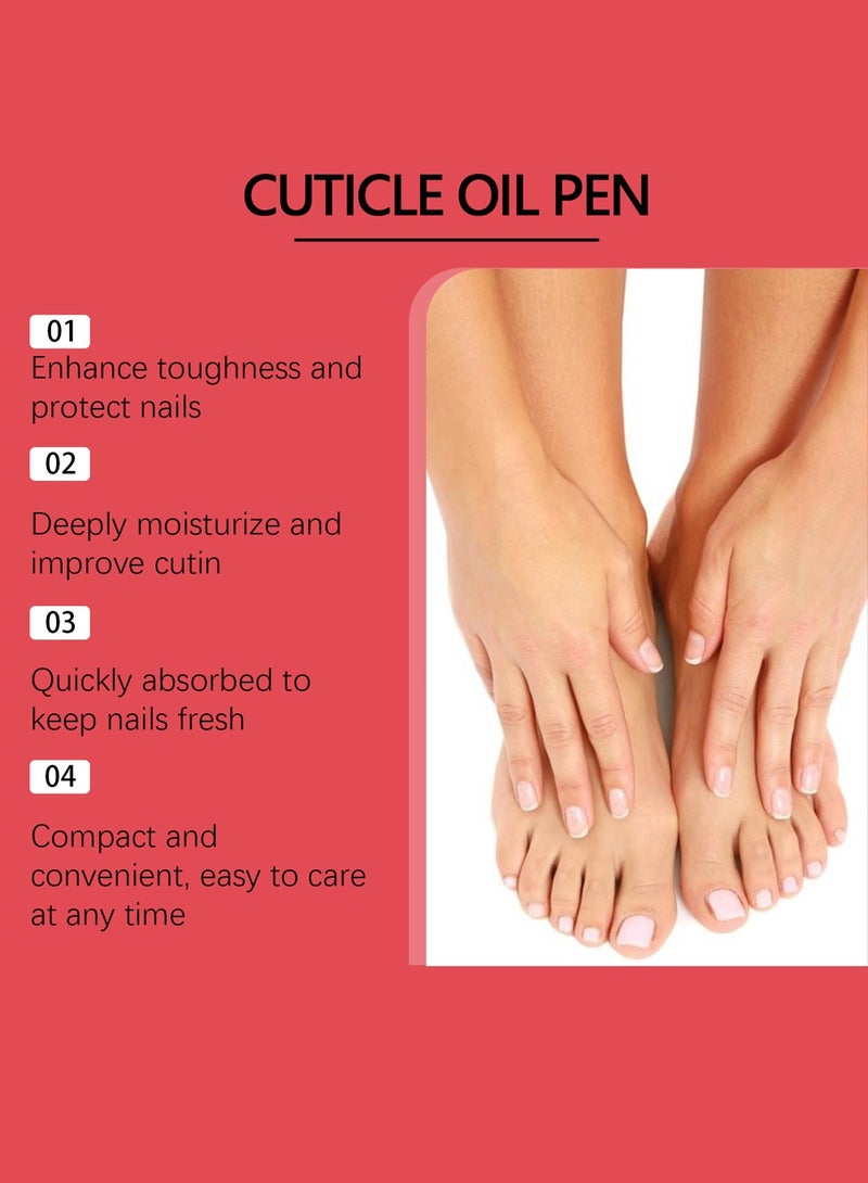 OceAura Cuticle Oil Pen for Nails - 4 Cuticle Oil Pens  - Nail Strengthener and Growth Nail Oil Pen with Sweet Almond Oil, Jojoba Oil for Nails, Vitamin E Oil for Nails Care - Nail Growth Oil Pen(4 Pieces) - Image 5