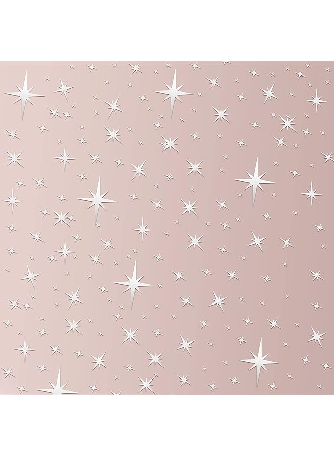 Zaboon Pieces Removable Mirror Wall Stickers 3D Acrylic Mirror Setting Wall Sticker Decal For Home Living Room Bedroom Decor Silver Star Style - Image 1