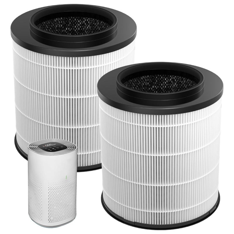 2Pack 12030 HEPA Replacement Filter 1000 Sq Ft Capacity Compatible with Clorox Medium Room Air Purifier 11030  11031 3in1 HEPA Filter for Dust Pet Dander Pollen 12030