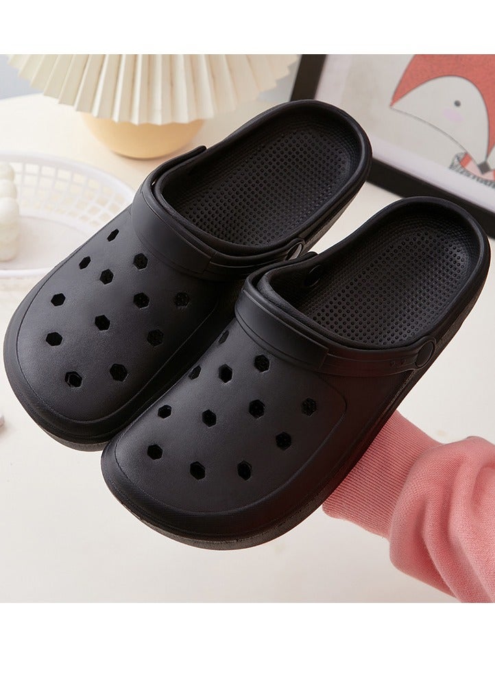 VUCATIN Unisex-Adult Garden Shoes Clogs Slip on Children Sandals Water Shoes for Indoor Outdoor Slippers  (Black) - Image 1