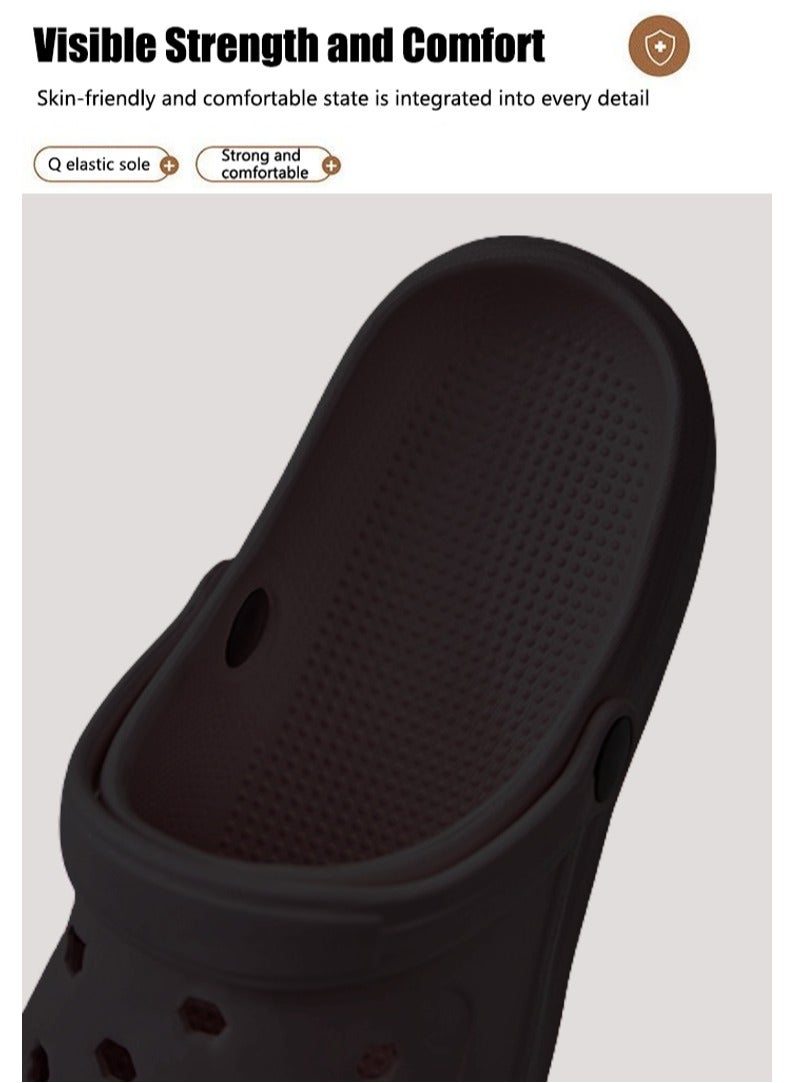 VUCATIN Unisex-Adult Garden Shoes Clogs Slip on Children Sandals Water Shoes for Indoor Outdoor Slippers  (Black) - Image 2