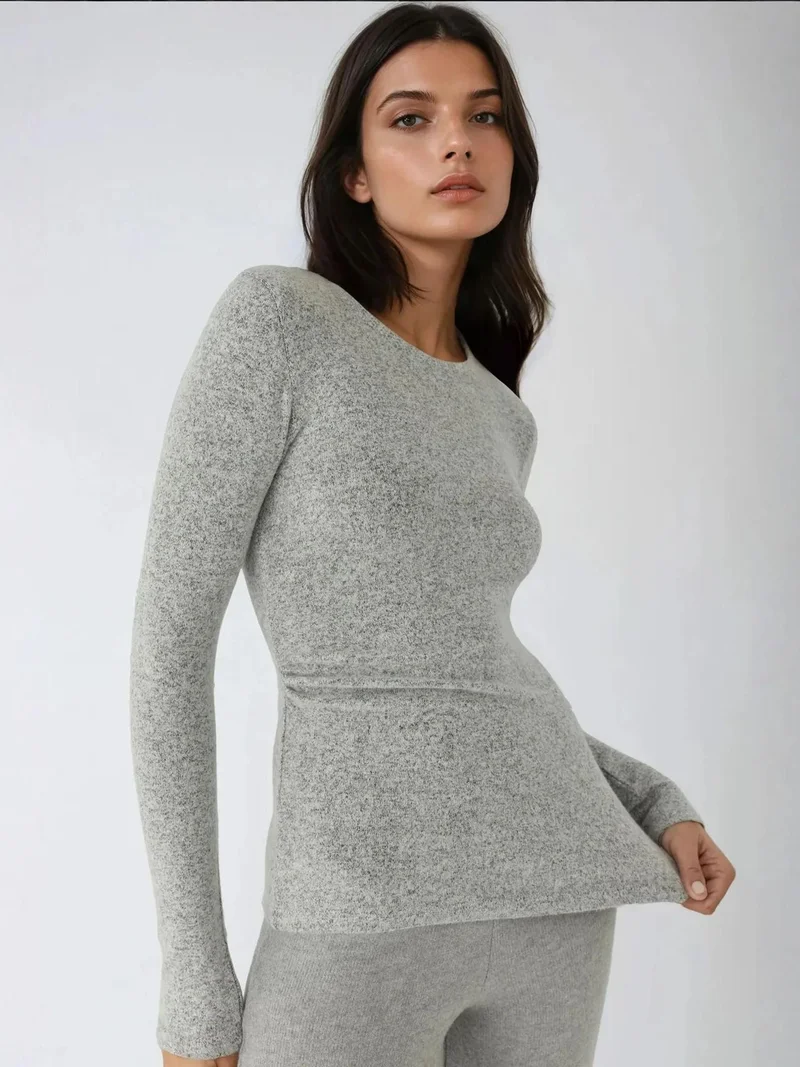 HICCUP Viscose Blended Basic Top