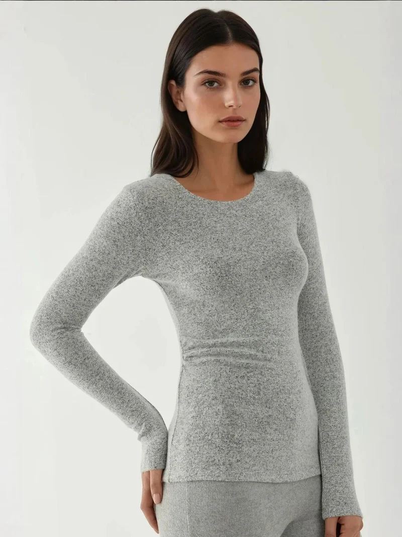 HICCUP Viscose Blended Basic Top