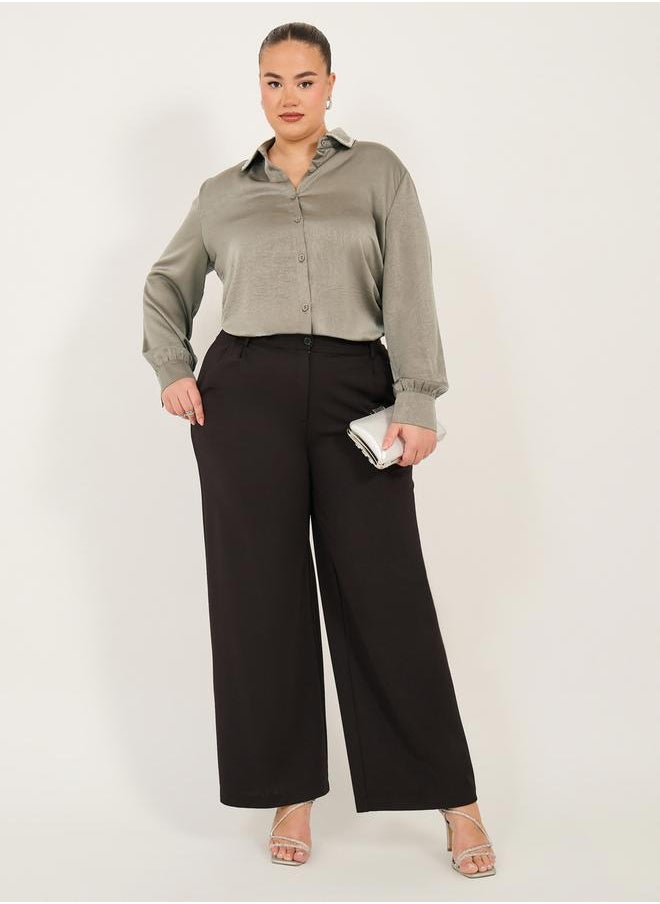 Styli - Plus Size Embellished Collar Shirt - Image 1