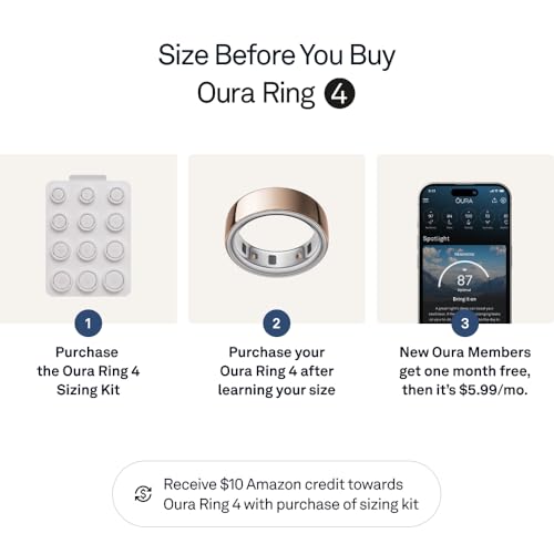Oura Ring 4 - Rose Gold - Size 8 - Size Before You Buy - Image 3
