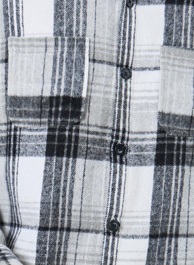 ستايلي شاكيت كاجوال واسع بنقشة تارتان - Image 4