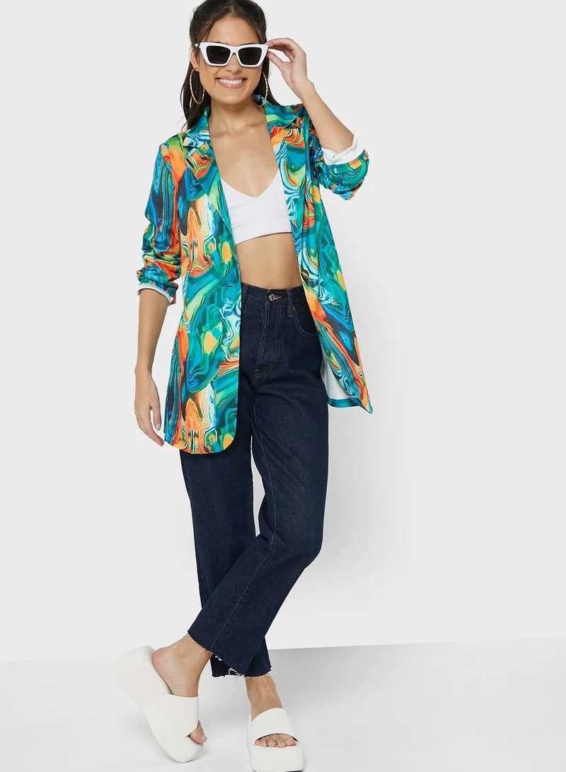 Ginger Printed Blazer