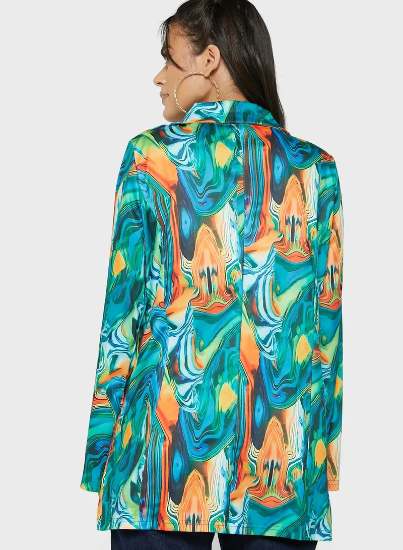 Ginger Printed Blazer
