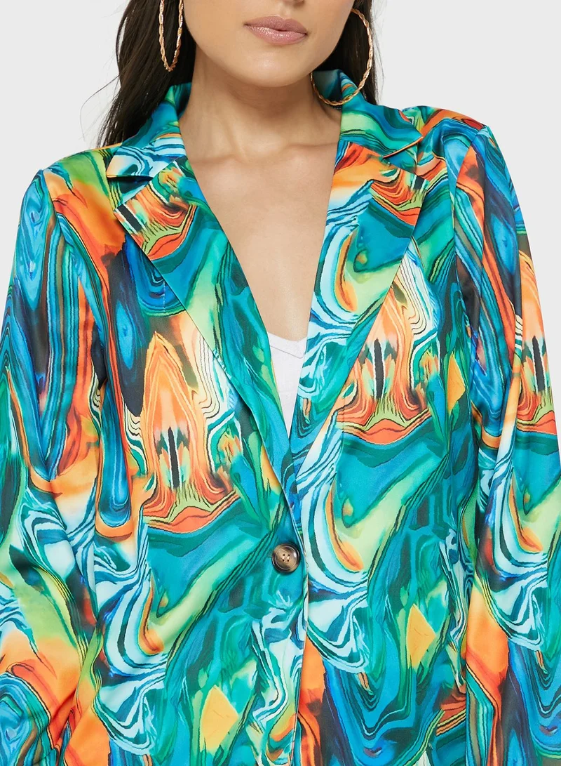Ginger Printed Blazer