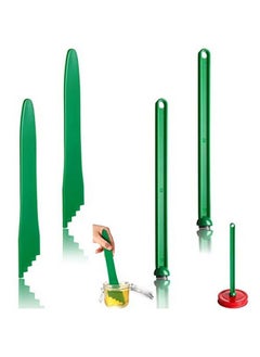 Patelai 4 Pieces Canning Tools Kit 2 Pieces Magnetic Lid Lifter Jar Lid Lifter And 2 Pieces Canning Bubble Popper Bubble Remover Measurer Canning Tools Canning Supplies (Dark Green)  - Image 1