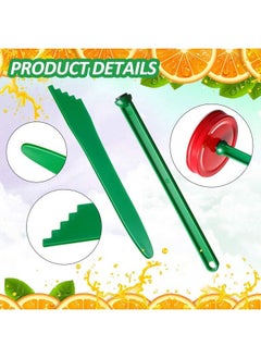 Patelai 4 Pieces Canning Tools Kit 2 Pieces Magnetic Lid Lifter Jar Lid Lifter And 2 Pieces Canning Bubble Popper Bubble Remover Measurer Canning Tools Canning Supplies (Dark Green)  - Image 3