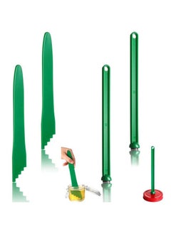 Patelai 4 Pieces Canning Tools Kit 2 Pieces Magnetic Lid Lifter Jar Lid Lifter And 2 Pieces Canning Bubble Popper Bubble Remover Measurer Canning Tools Canning Supplies (Dark Green)  - Image 2