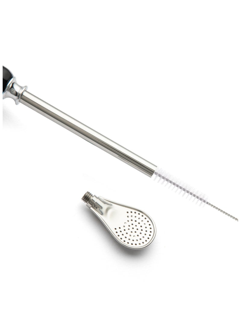 CUOPRU - CUOPRU Yerba Mate Bombillas Set - Included Mate Gourd Stainless Steel Straws,Removable Head Filter, Colorful Bead, Cleaning Brush - Image 1