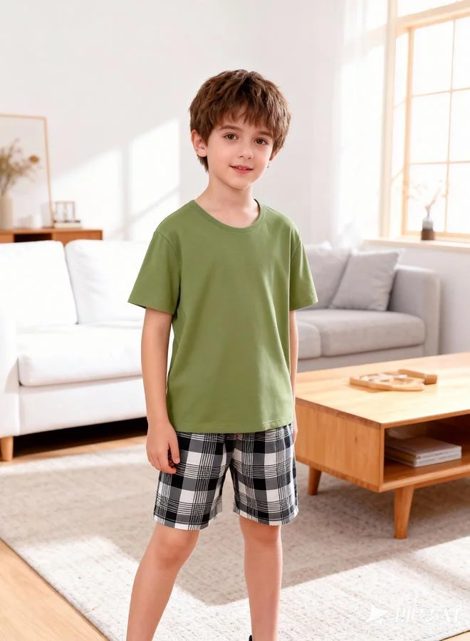 Take Two Boys Short Sleeve T-Shirt and Shorts Pyjama Set