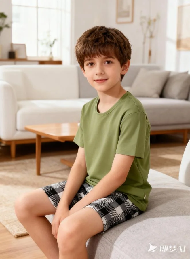 Take Two Boys Short Sleeve T-Shirt and Shorts Pyjama Set