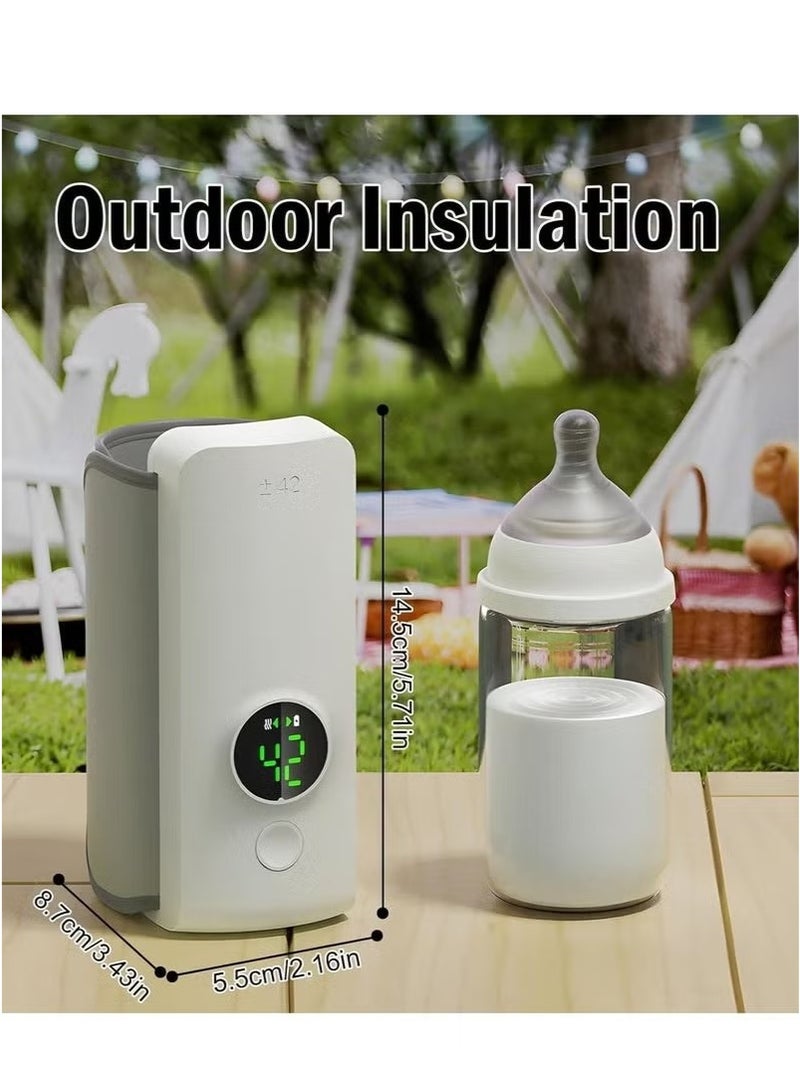 Gonice Portable Bottle Warmer for Travel, Fast Heating, Travel Bottle Warmer with Battery-Powered Temperature Display - Image 5
