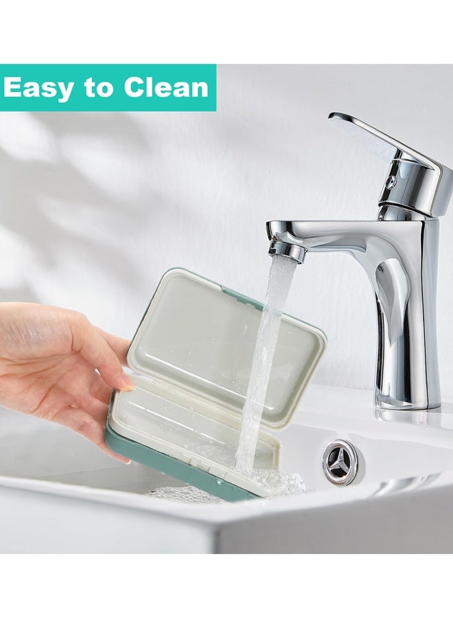 2 PCS Travel Soap Case With Lid, Portable Soap Dish, Soap Box With Draining Board, Waterproof Leakproof Soap Container Holder For Shower Travel Outdoor - Image 5