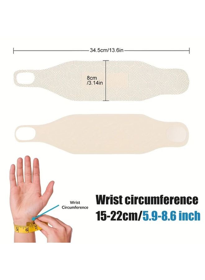 Hexagon Style Grey Adjustable Wrist Compression Band Brace For Sports And Daily Use - Image 3