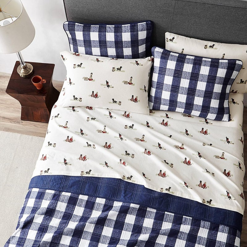 Eddie Bauer - King Sheets, Cotton Flannel Bedding Set, Brushed For Extra Softness, Cozy Home Decor (Retriever Adventure, King) - Image 5
