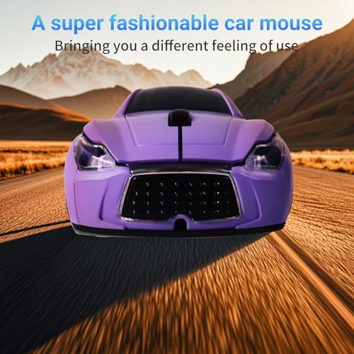 elec Space Car Mouse, Wireless Mouse (Purple) - Image 3