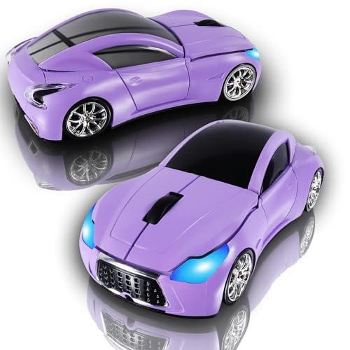 elec Space Car Mouse, Wireless Mouse (Purple) - Image 1
