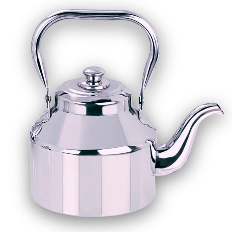Premium Stainless Steel Stovetop Tea Kettle Tea Pot 1 Litre Perfect for Tea and Coffee Maker Dishwasher Safe Mirror Finish  - Image 1