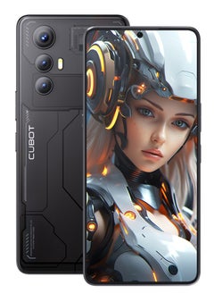 MAX 5 Smart Phone 6.95-Inch FHD+ Display 5G Android 14 Octa-Core Processor Game Mobile Phone 12GB RAM 256GB ROM 5100mAh Battery 100MP+32MP Camera Wi-Fi 6 Dual SIM NFC TECH Black